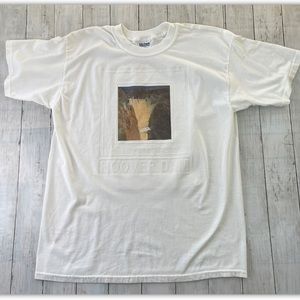 Hoover Dam Graphic T-Shirt White Short Sleeve XL